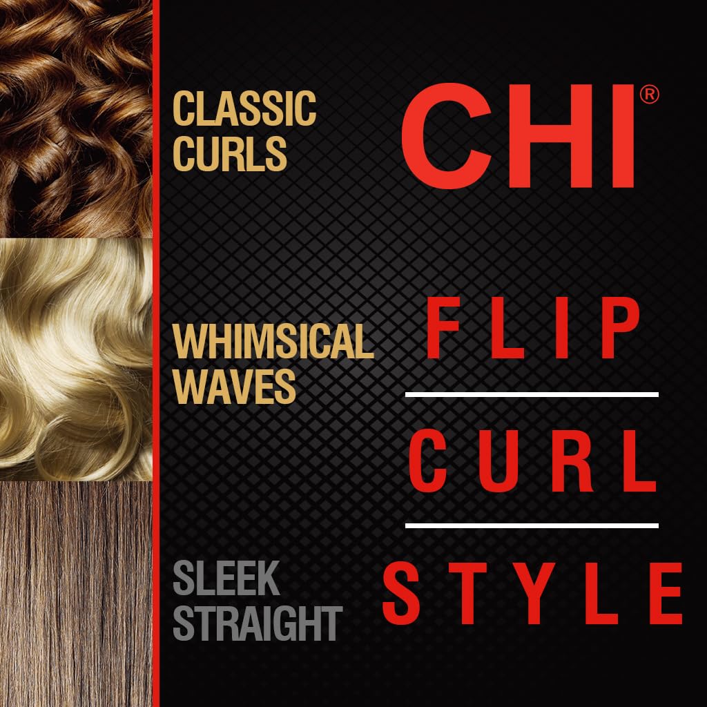 CHI Original Digital Ceramic Hairstyling Iron, Hair Straightener Delivers Shiny, Smooth Results, Even Heat for Less Damage, 1" Iron, Piano Black ๐ All In One Marketplace Canada