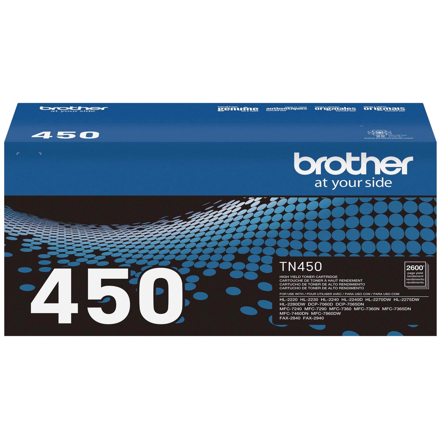 Brother original TN450 High-Yield Black Toner Cartridge, higher yield for value, original toner replacement cartridges, for Brother laser printers DCP-7060D, FAX-2840, HL-2230, MFC-7240 and more ๐ All In One Marketplace Canada