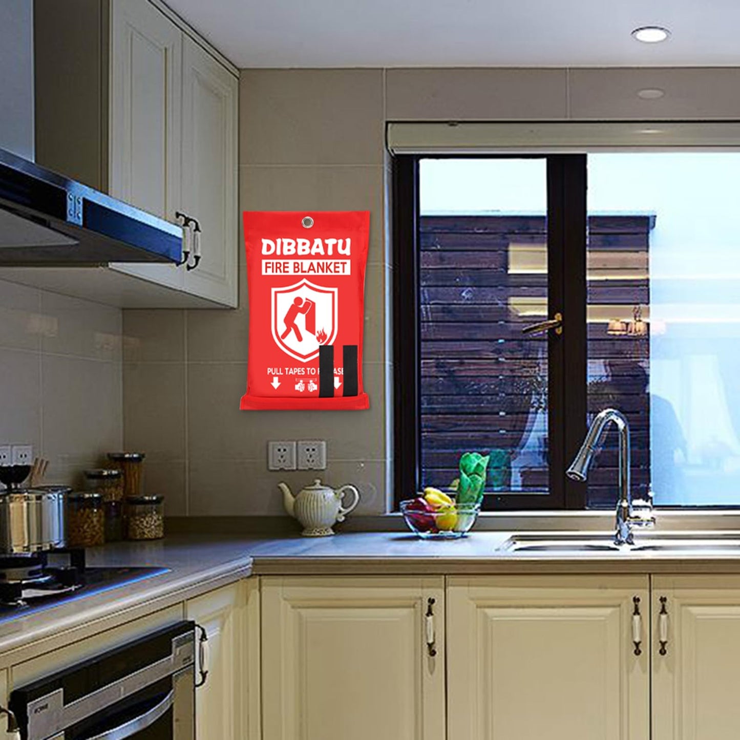 Fire Blanket for Home and Kitchen,Emergency for Small Fire,Reused,Easy Use ๐ All In One Marketplace Canada