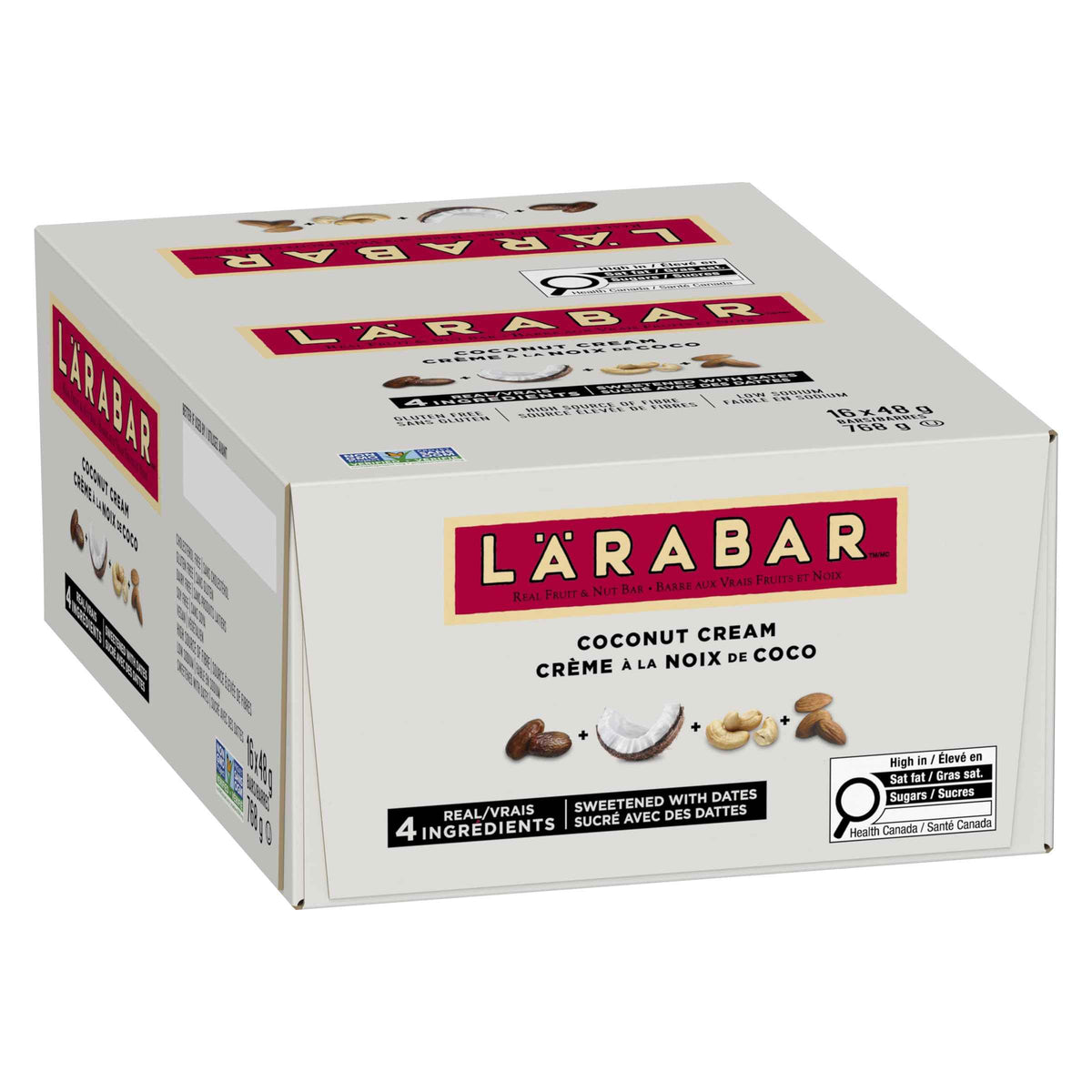 LÄRABAR Coconut Cream, Fruit and Nut Energy Bar, Pack of 16 Bars, Gluten Free, Vegan, Family Pack, Snack Bars, 768 Grams Package 🍁 All In One Marketplace Canada