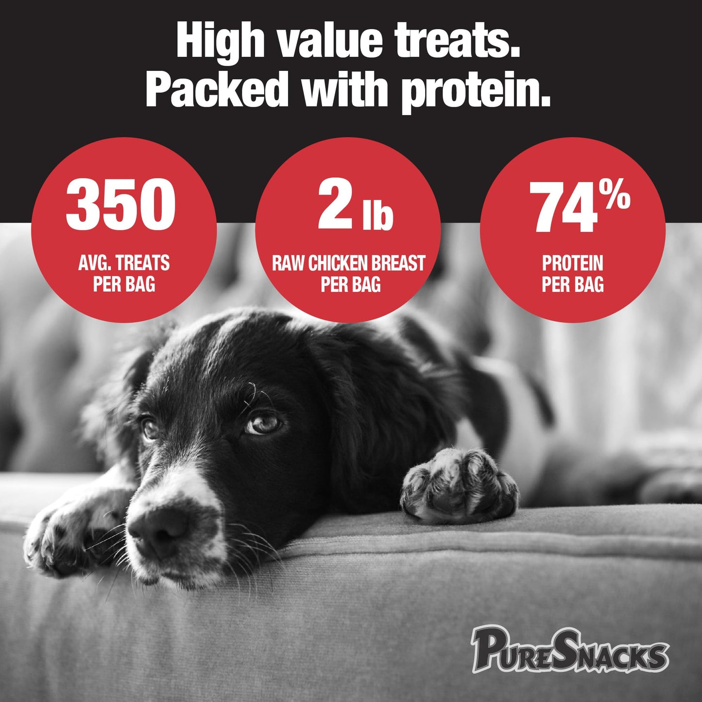 PureSnacks Chicken Single Ingredient Freeze Dried Dog Treats, 261 g π All In One Marketplace Canada