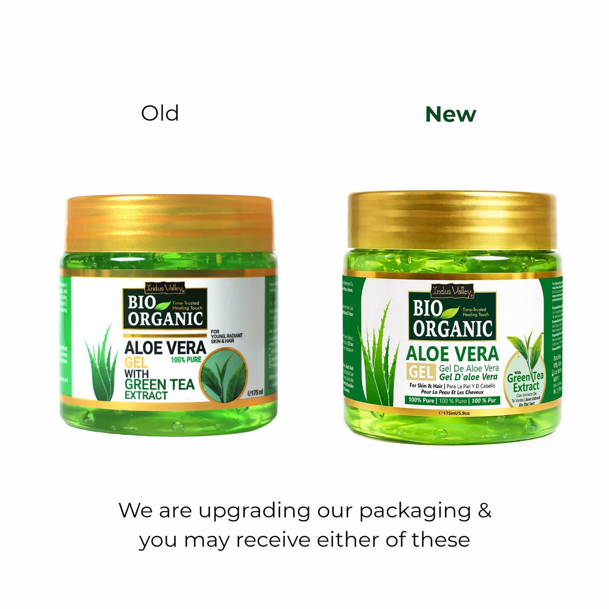 Indus Valley 100% Pure Aloe Vera Gel with Vitamin C & E for Skin & Hair | Non-Sticky Natural Aloe vera Gel - Soothes & Face Moisturizes, Irritated Skin Caused by Sunburn, Rashes (175Ml) 🍁 All In One Marketplace Canada