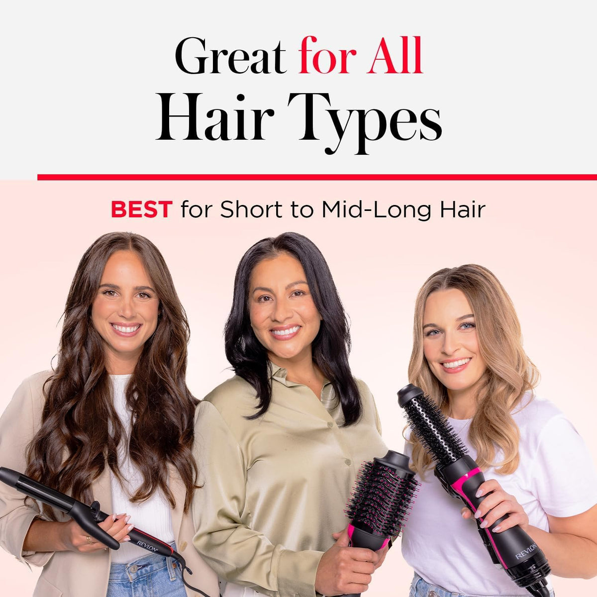 Revlon RVDR5222F One-Step Volumizer and Ionic Hair Dryer with Advanced Ionic Technology, Hot Air Brush, Less Frizz, 3 Heat/ 2 Speed Settings, Black ๐ All In One Marketplace Canada
