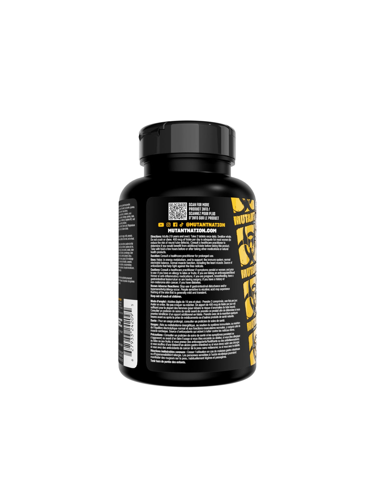 MUTANT Multi Vitamins - Men's Multivitamin for Hardcore Athletes & Body Builders, Supports Muscle Function, Energy Metabolism, Immune Health with 70 Vitamins Minerals Antioxidants (60 Caplets, CA) π All In One Marketplace Canada