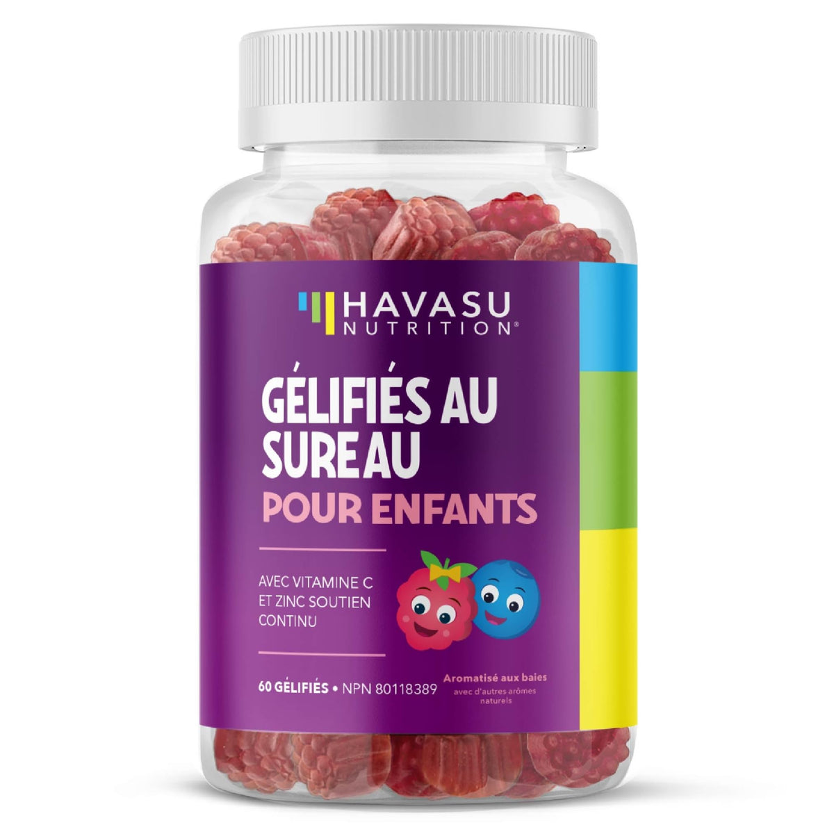 Elderberry Gummies Kids for Cold and Flu Relief | Immune Booster for Kids | Sambucol Black Elderberry Syrup Gummy with Zinc and Vitamin C | Cough, Fever & Sore Throat Support with Antioxidants | 60ct ๐ All In One Marketplace Canada