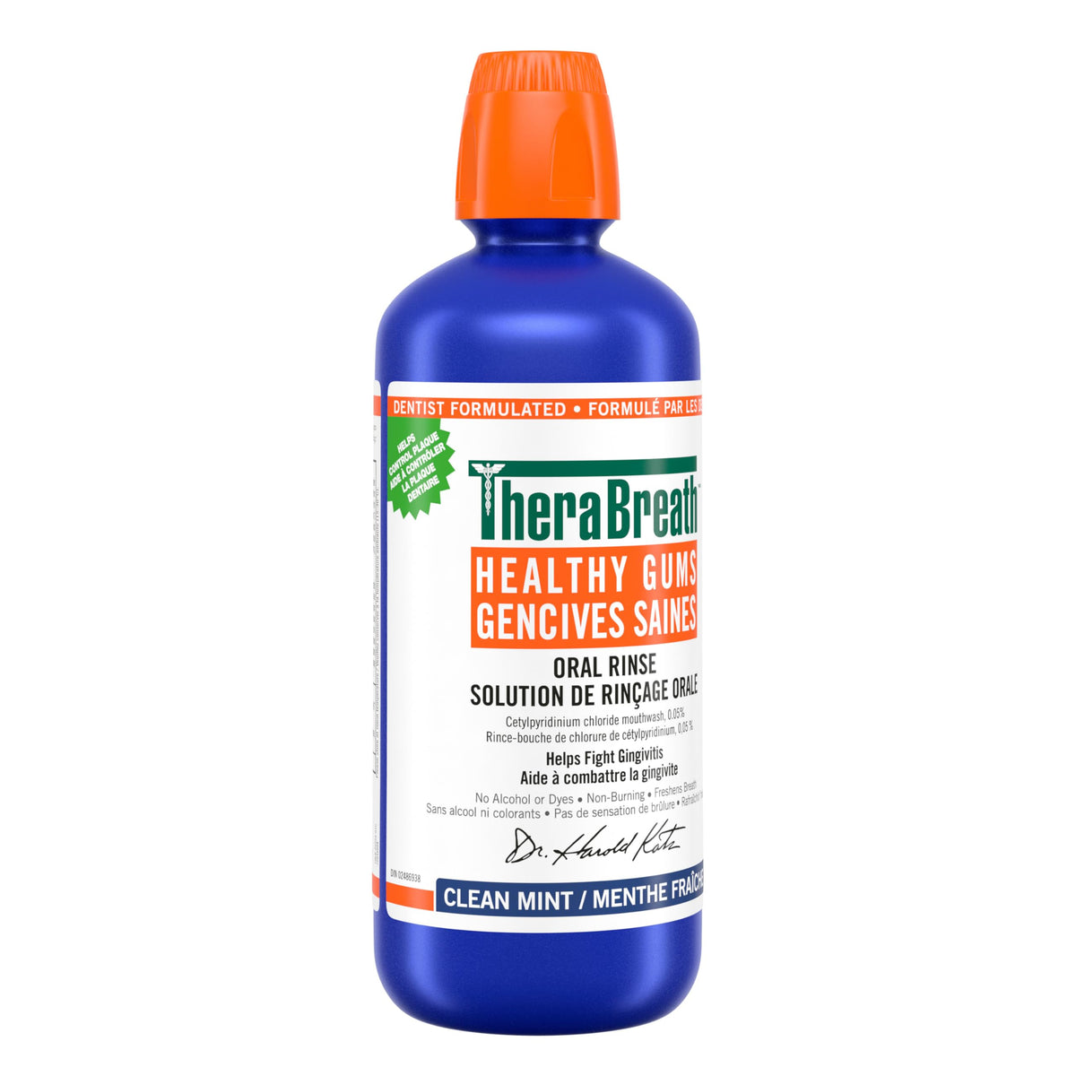 TheraBreath Healthy Gums Oral Rinse, Helps Fight Gingivitis. Alcohol-Free & Dye-Free Mouthwash, Certified Vegan, Halal, Kosher & Gluten-Free, Clean Mint, 1L (Pack of 1) ๐ All In One Marketplace Canada