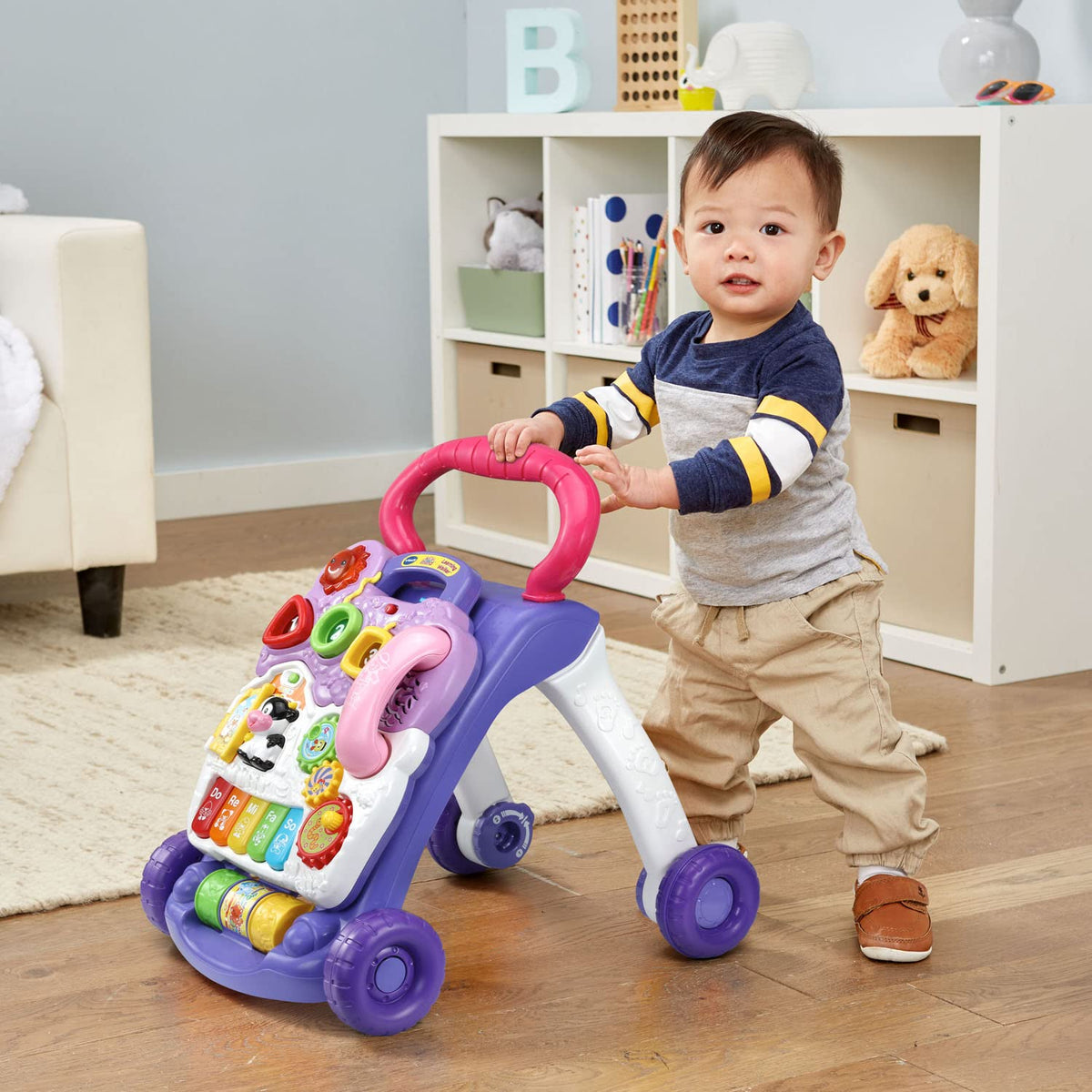 VTech Sit-to-Stand Learning Walker (Frustration Free Packaging - English Version), Purple ๐ All In One Marketplace Canada