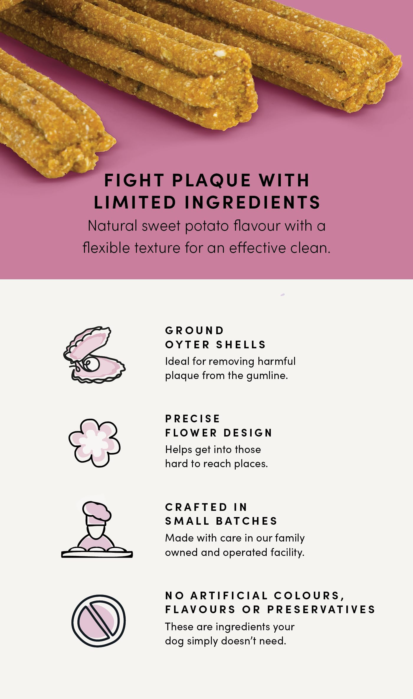 Crumps' Naturals, Plaque Busters, 870 g, Dog Treats ๐ All In One Marketplace Canada