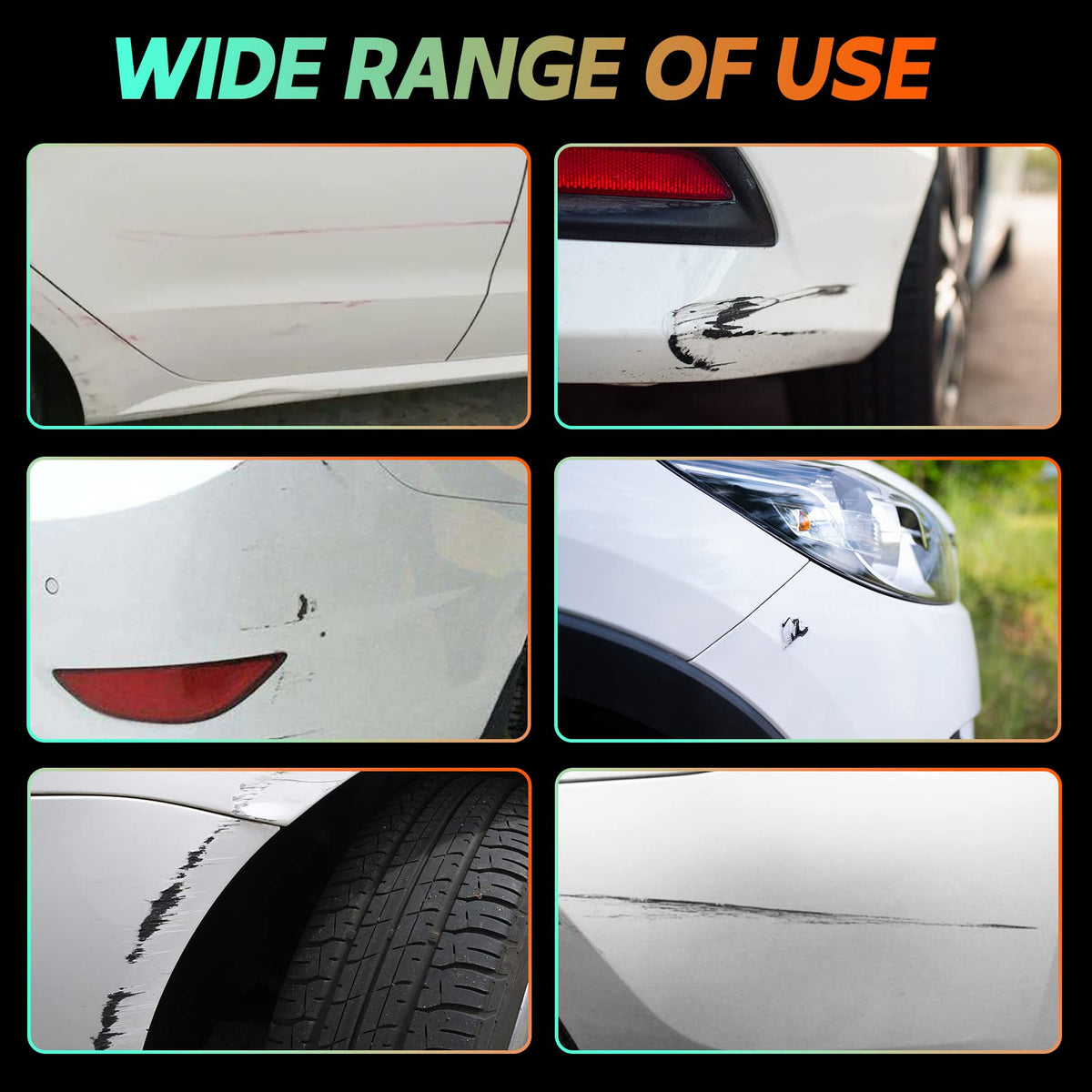 Touch Up Paint For Cars, Two-In-One Car Paint Scratch Repair, Quick And Easy, Automotive Touch Up Paint (White) ๐ All In One Marketplace Canada