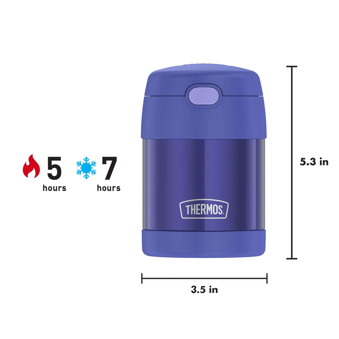THERMOS FUNTAINER Kids Food Jar with Spoon, 10oz, Purple π All In One Marketplace Canada