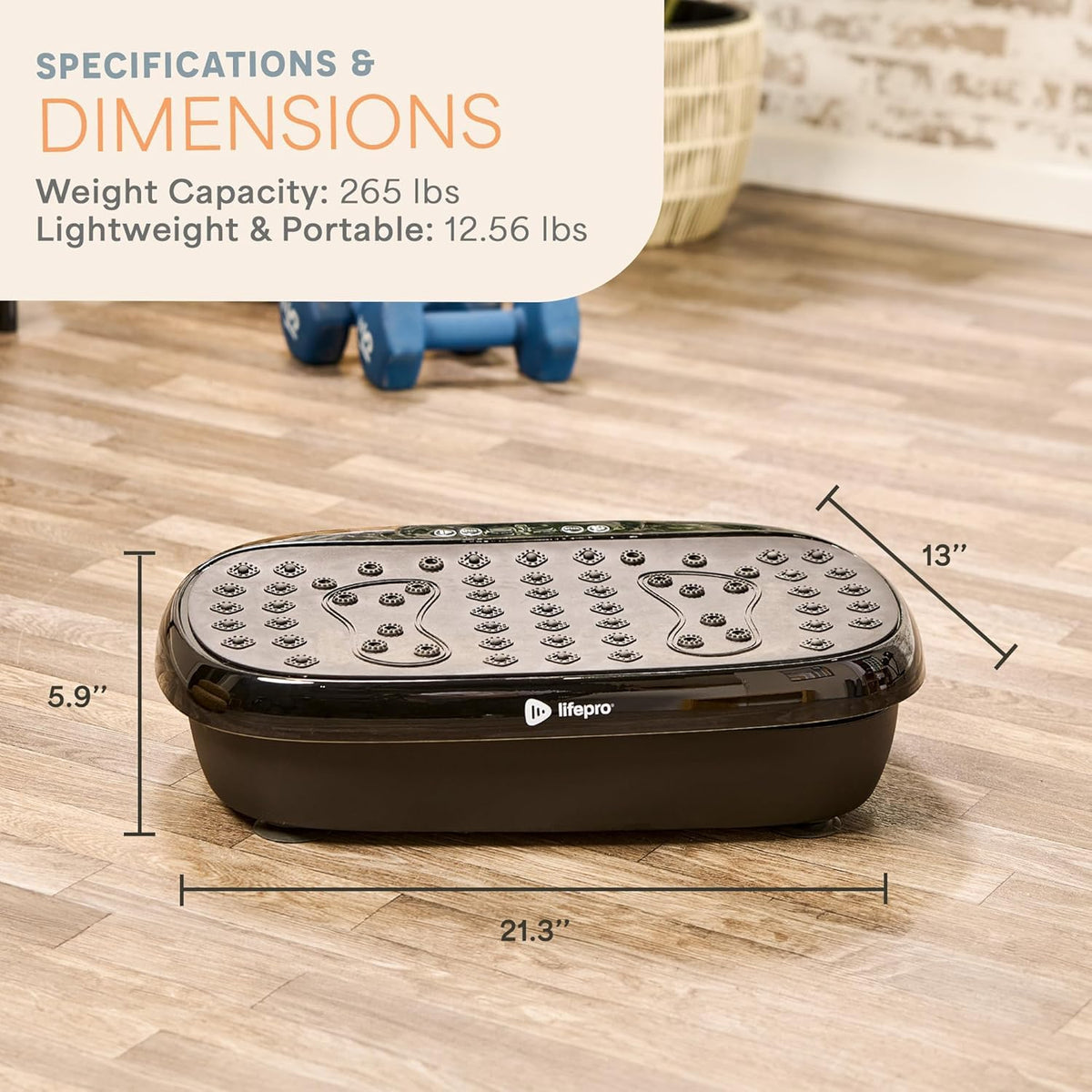 Lifepro HexaplateLite Vibration Plate Exercise Machine-Small & Lightweight 🍁 All In One Marketplace Canada