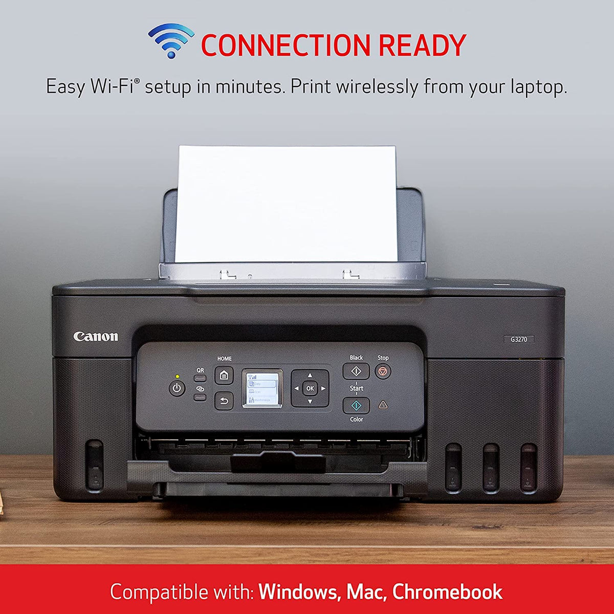 Canon PIXMA G3270 - MegaTank Ink Tank Wireless Printer, Colour All-in-One, Printer, Scanner, Copier, Mobile Friendly, Black ๐ All In One Marketplace Canada