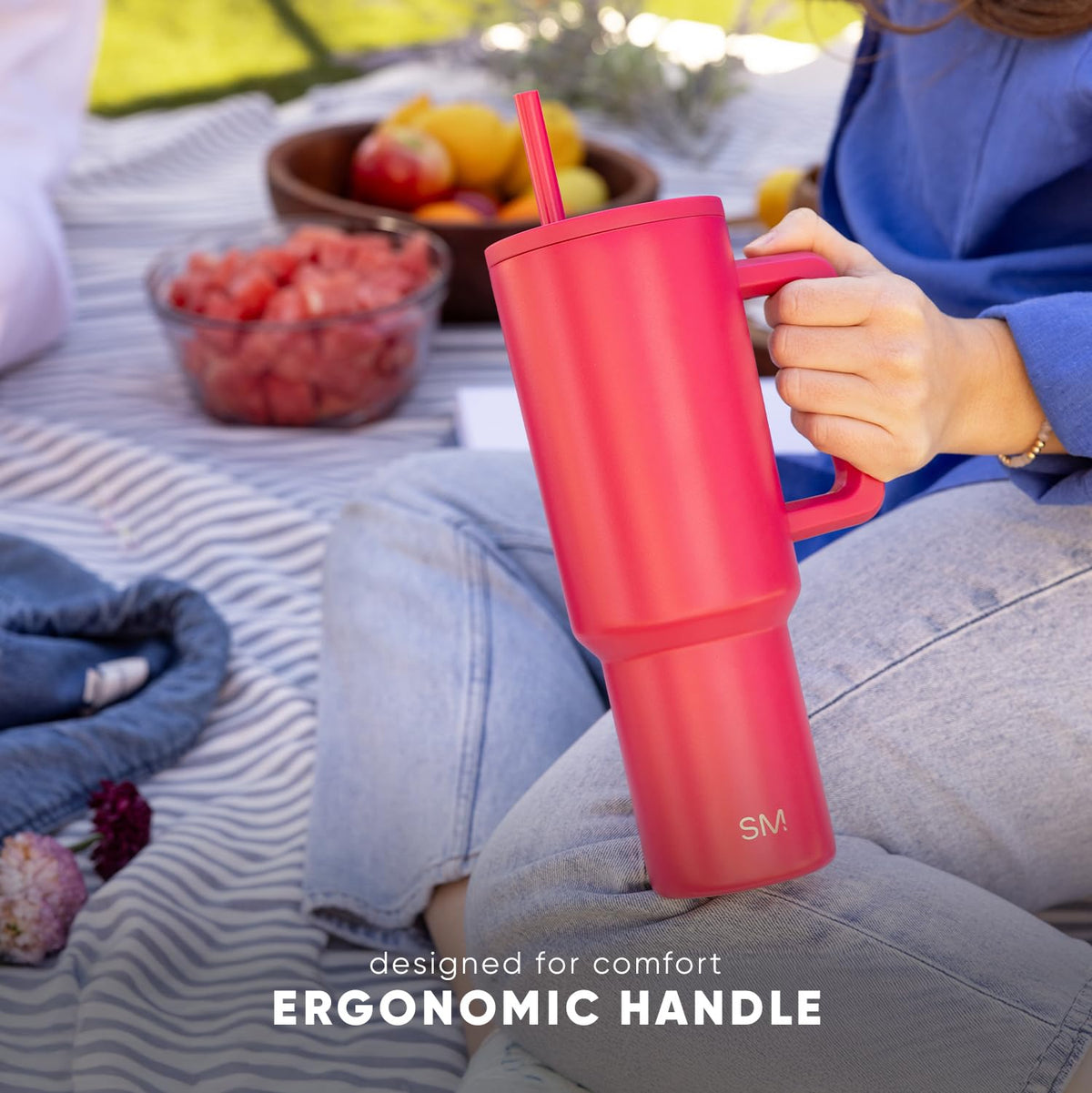 Simple Modern Tumbler with Handle and Straw | 40oz | 80s Mix ๐ All In One Marketplace Canada