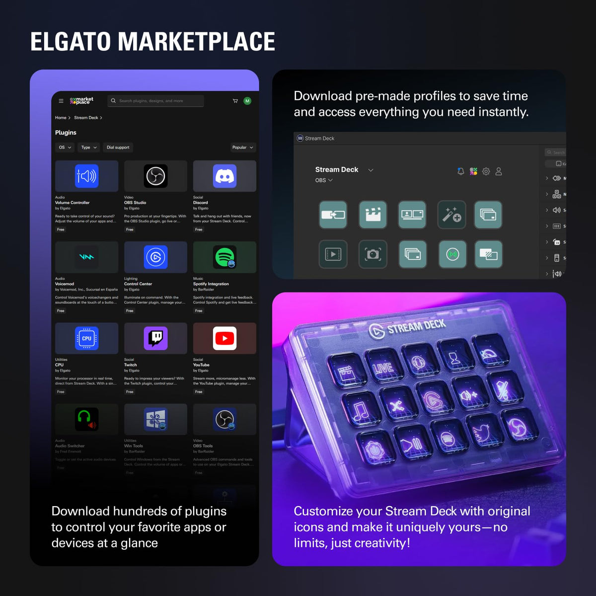 Elgato Stream Deck MK.2 Studio Controller, 15 Macro Keys ๐ All In One Marketplace Canada