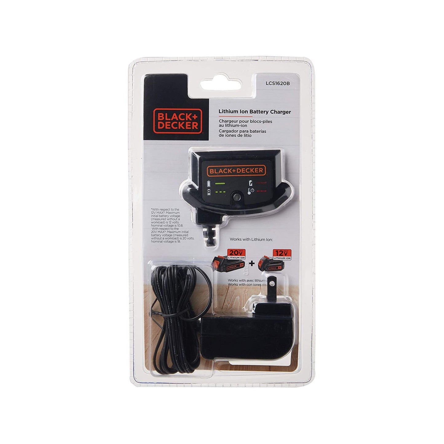 BLACK+DECKER 20V MAX* Lithium Battery Charger (LCS1620B) ๐ All In One Marketplace Canada