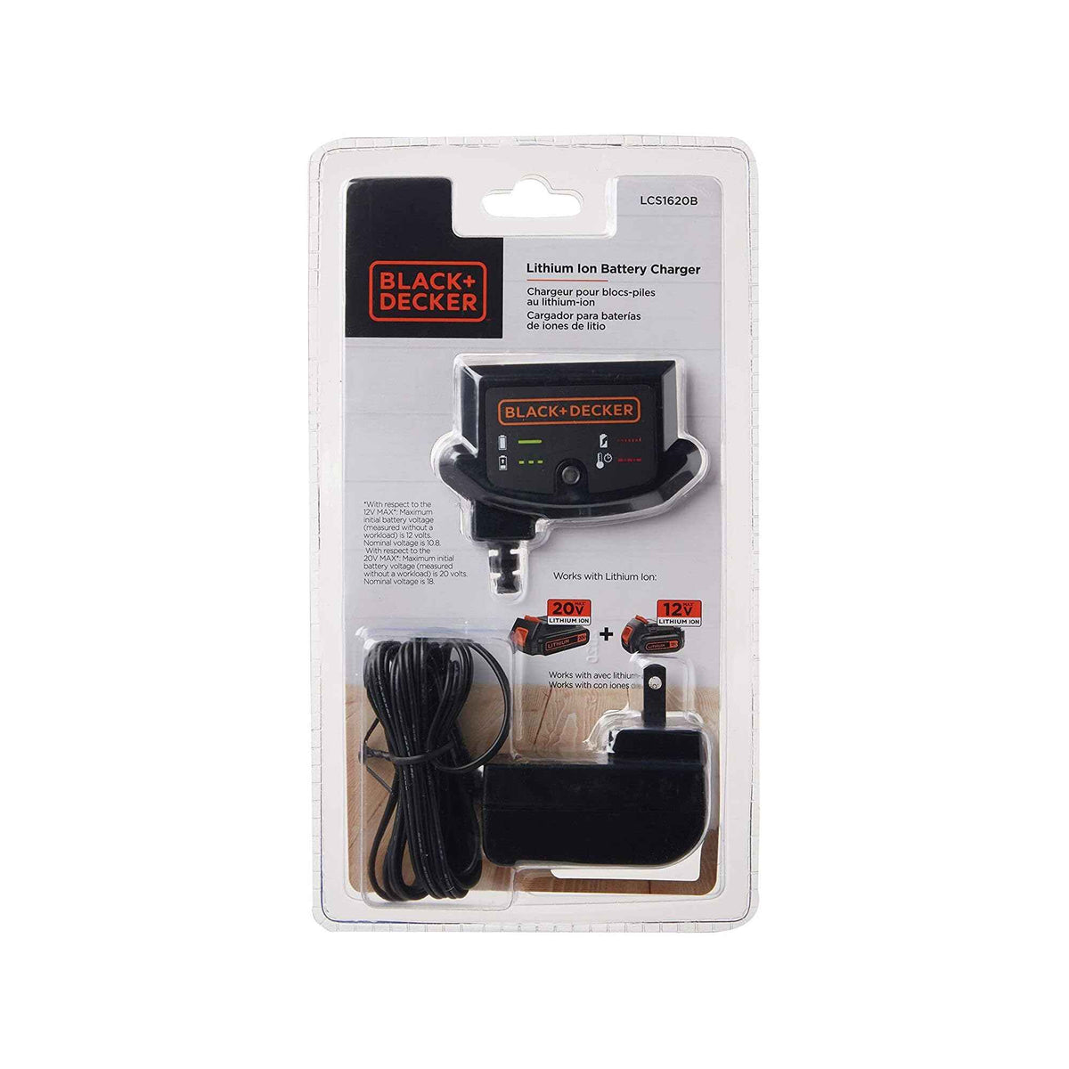 BLACK+DECKER 20V MAX* Lithium Battery Charger (LCS1620B) ๐ All In One Marketplace Canada