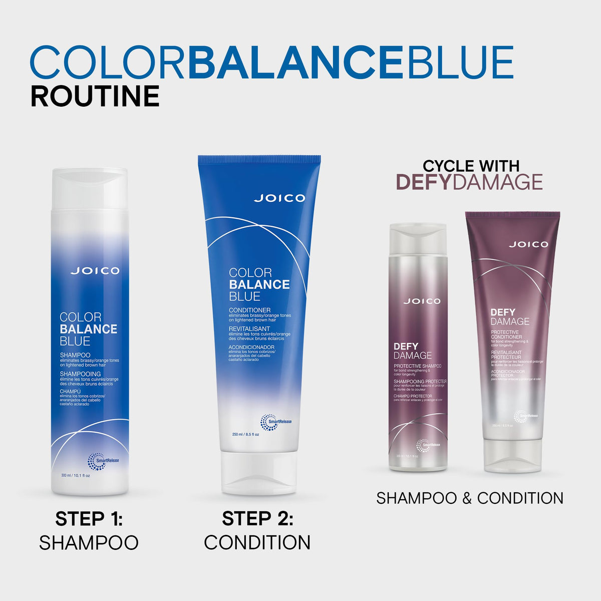 Joico Color Balance Blue Conditioner for Brunette Hair, Neutralizes Brassy Tones, Protects Colour Treated Hair, with Keratin and Green Tea Extract ๐ All In One Marketplace Canada