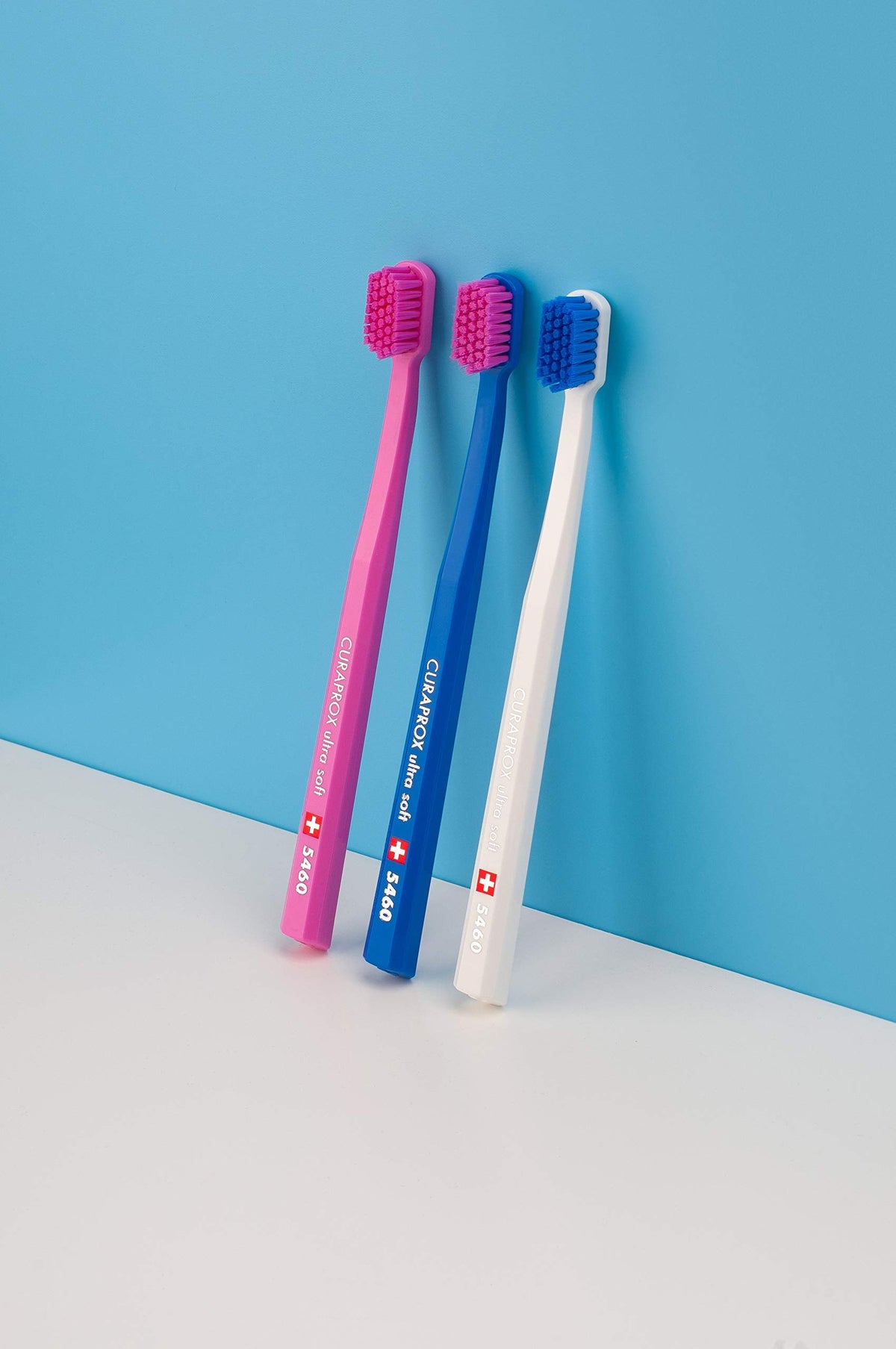 Curaprox CS 5460 Ultra Soft Toothbrush (3-Pack Bilingual) - Gentle Soft Bristles Tooth Brush for Sensitive Gums - Premium Swiss Oral Care Recommended by Dentists - For Adults & Teens ๐ All In One Marketplace Canada