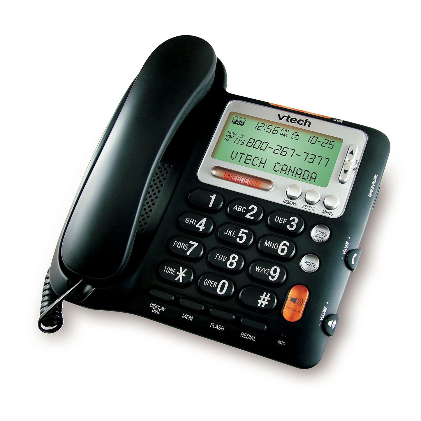 VTech CD1281 Corded Big Button Telephone with Speakerphone, Volume Boost, Caller ID, Desk or Wall Mount (Not Answering Machine) ๐ All In One Marketplace Canada