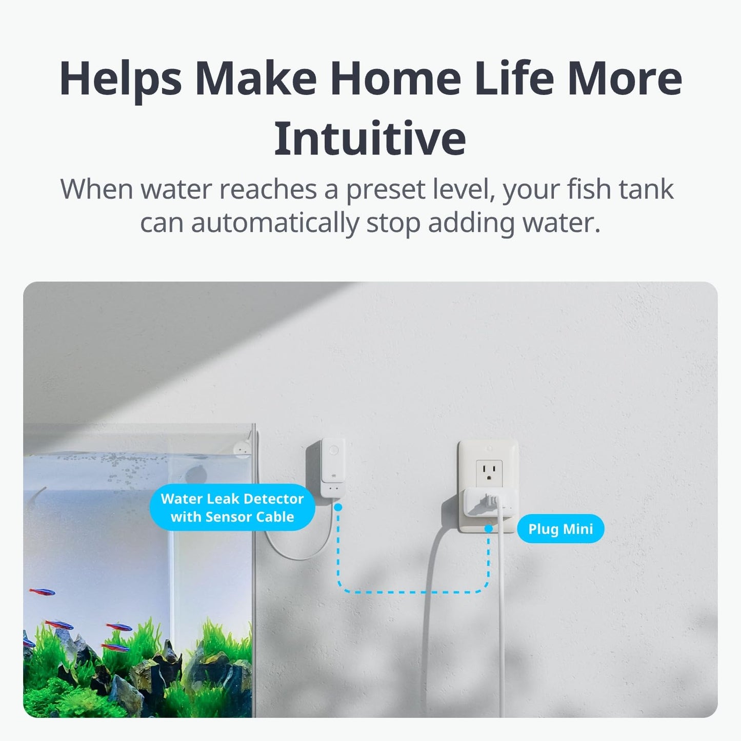 No Hub Required WiFi Water Sensor, Smart Water Leak Detector, 100dB Adjustable Alerts & App Alerts, IP67 Waterproof, Wireless Detector for Home with 1m Sensing Cable (Support 2.4G) ๐ All In One Marketplace Canada