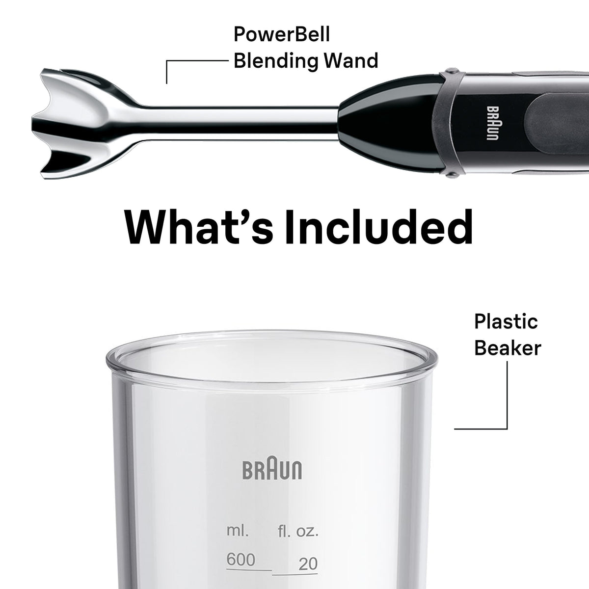Braun MQ5000 Vario Hand Blender Stick – 21-Speed Immersion Blender Handheld with Turbo Boost, Stainless Steel Blades, SplashControl, EasyClick System, 400W, Mixer for Soups & Smoothies 🍁 All In One Marketplace Canada