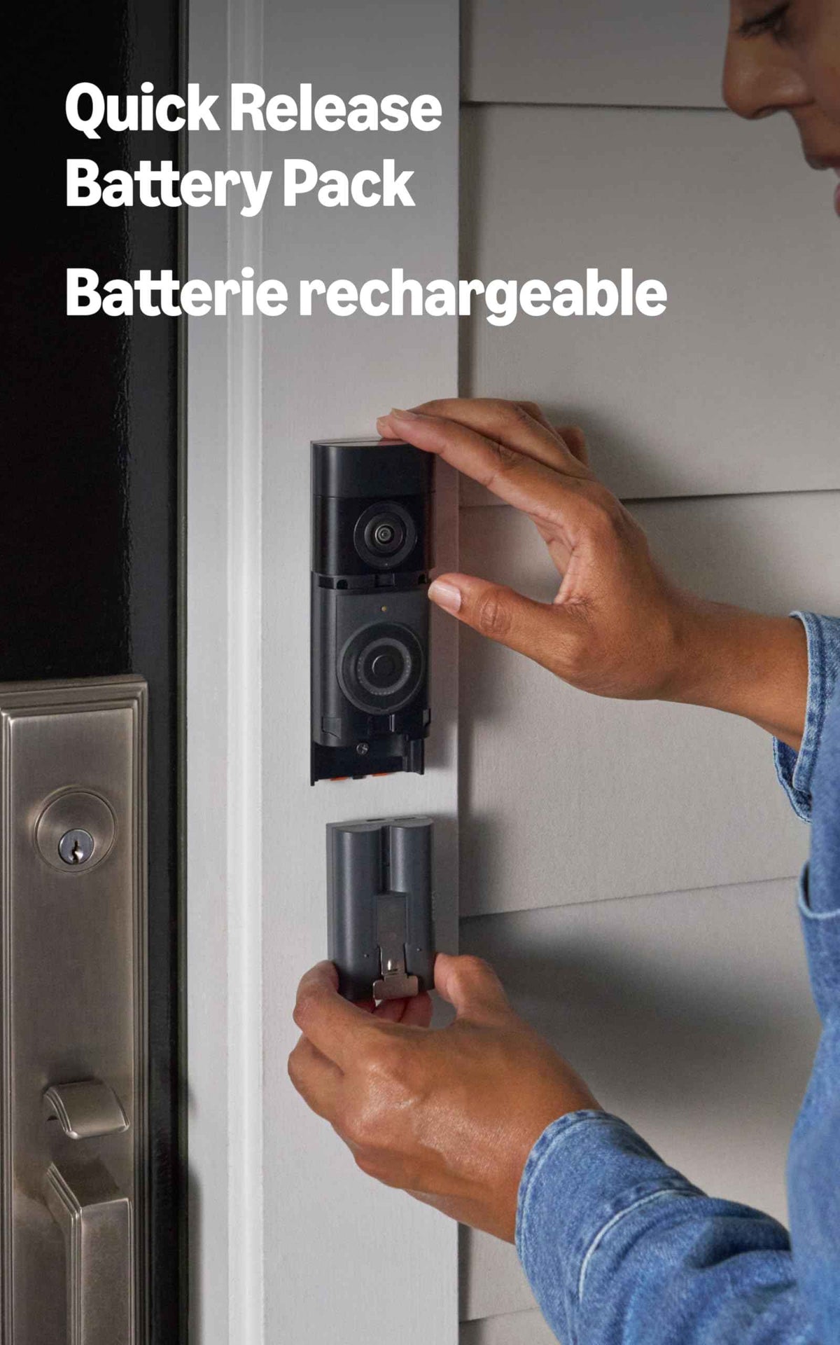 Ring Battery Doorbell Plus (newest model), Retinal 2K with wide-angle video, up to 6x Enhanced Zoom, Night Vision, and Quick Release Battery Pack, Nickel Silver π All In One Marketplace Canada