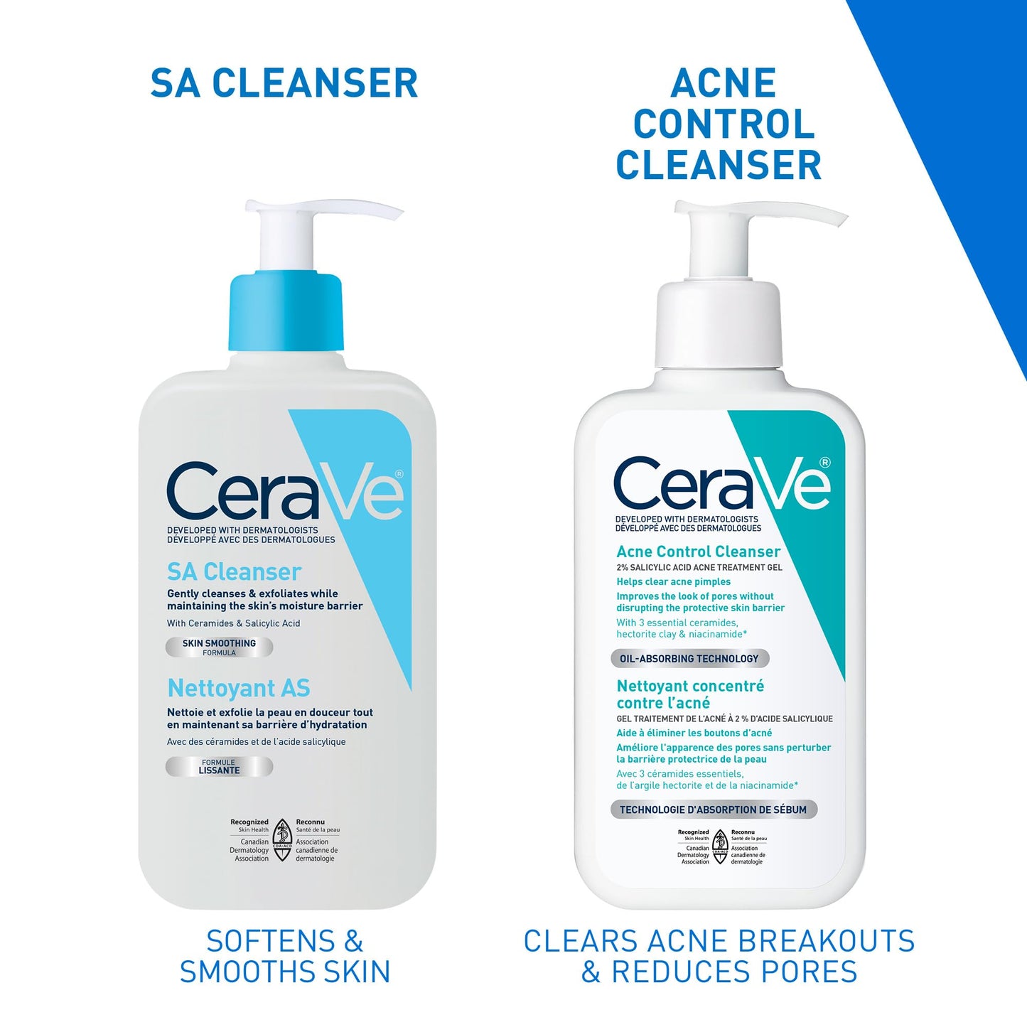 CeraVe Acne Face Wash, 2% Salicylic Acid Cleanser with Purifying Clay & Niacinamide for Oily Skin and Blackheads, Fragrance-Free, Paraben-Free & Non-Comedogenic, 473 mL ๐ All In One Marketplace Canada