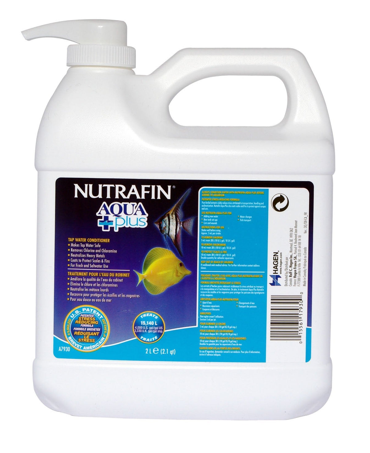 Nutrafin A7930 Aqua Plus Water Conditioner, 68-Ounce, White, 2 l (Pack of 1) ๐ All In One Marketplace Canada
