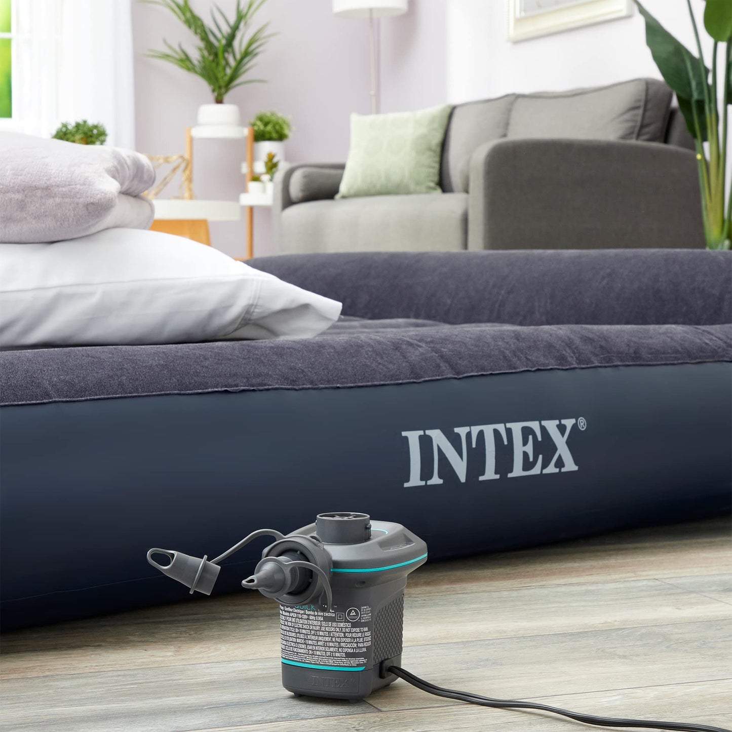 Intex Quick-Fill Ac Electric Air Pump, 110-120V, Max. Air Flow 21.2Cfm, Black ๐ All In One Marketplace Canada