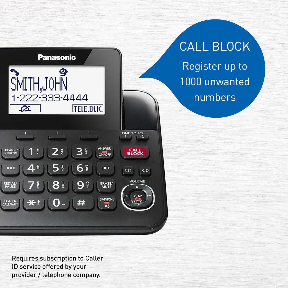 Panasonic Expandable Corded Phone System, Bluetooth Pairing for Wireless Headphones and Hearing Aids, Smart Call Block, Bilingual Talking Caller ID, 2 Handsets - KXTGF892B (Black) ๐ All In One Marketplace Canada