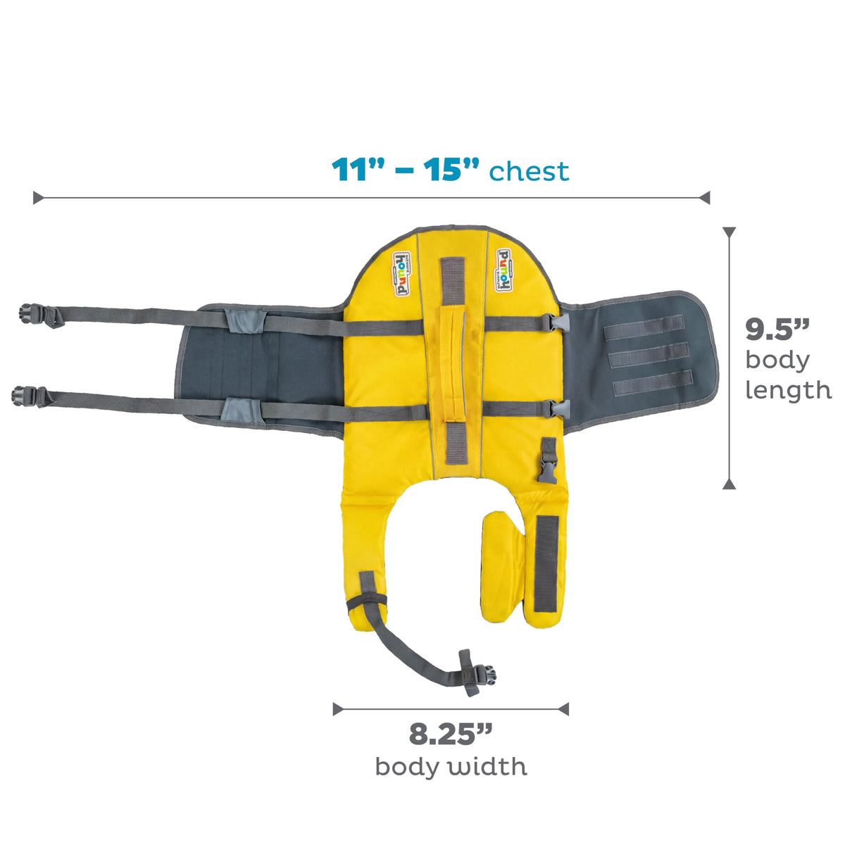 Outward Hound Granby Splash Dog Life Jacket with Handle, Reflective Floating Vest for Swimming & Boating, Maximum Buoyancy, All Skill Levels, Extra-Small Dogs & Puppies (11โ15" Girth), Yellow, X-Small ๐ All In One Marketplace Canada