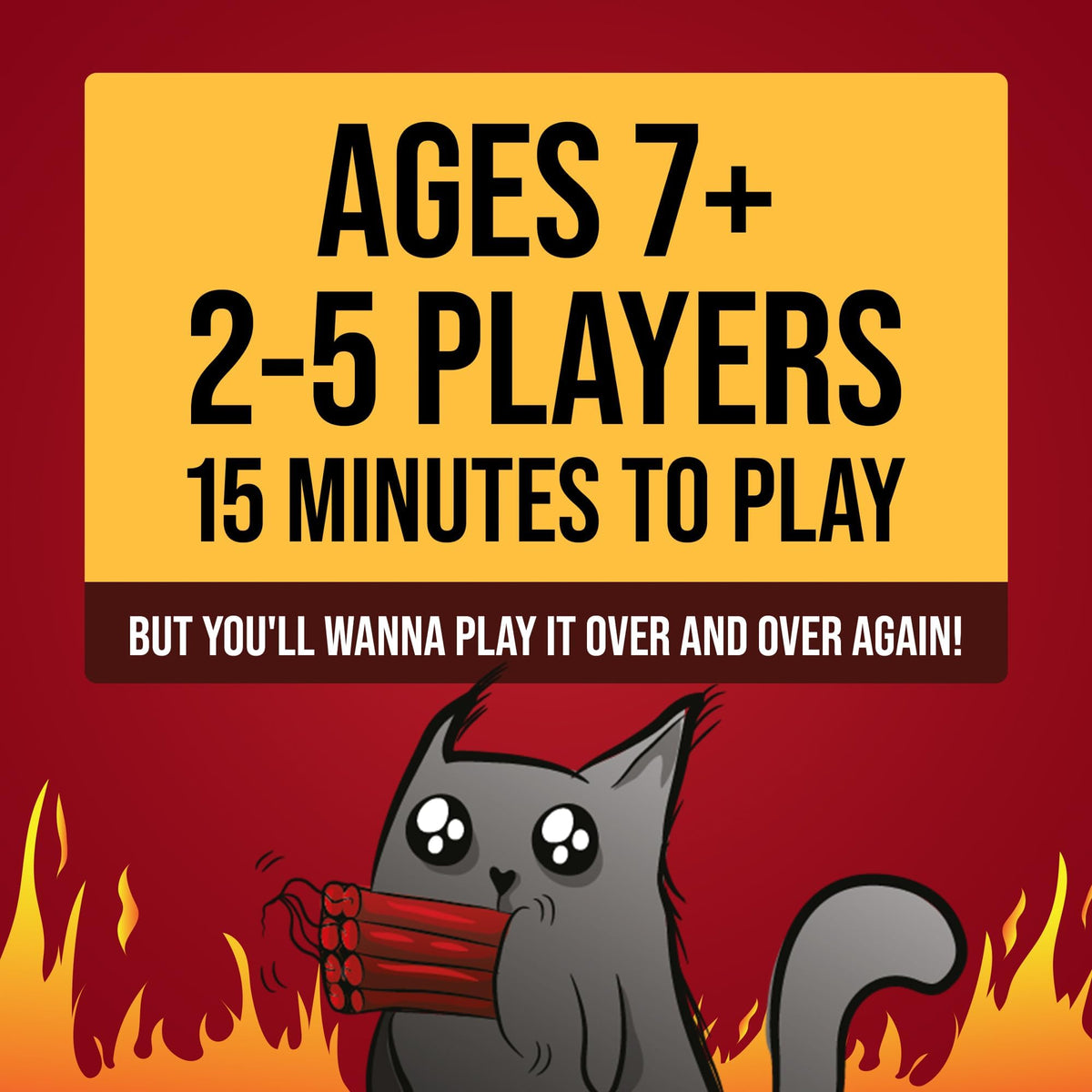 Exploding Kittens Original Edition - 2-5 Players - Ages 7+ - 15 Minutes to Play - High Stakes Card Game - Party Game, Family Game Night, Kid and Adult Card Game 🍁 All In One Marketplace Canada