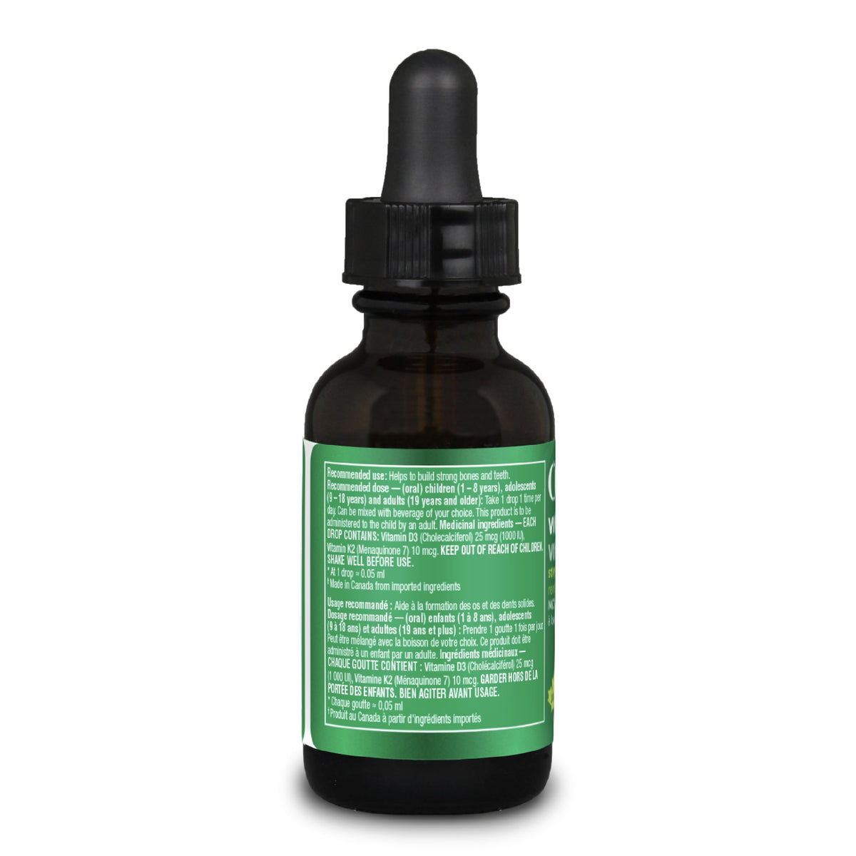 Organika Vitamin D3 + K2 (MK7) Liquid Drops 30 ml, 600-day Supply ๐ All In One Marketplace Canada