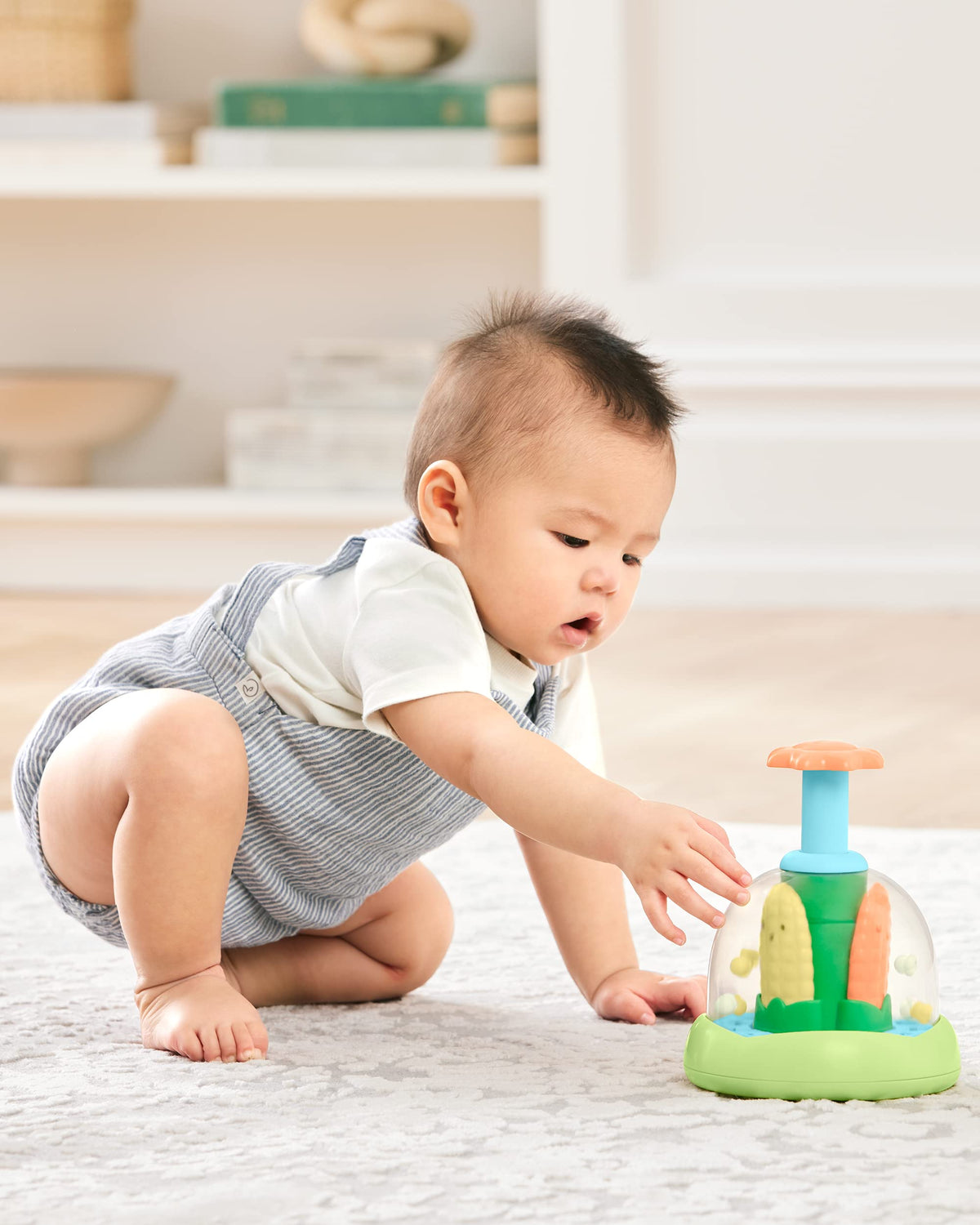 Skip Hop Press & Spin Baby Toy, Farmstand What's Poppin Corn Spinner đ All In One Marketplace Canada