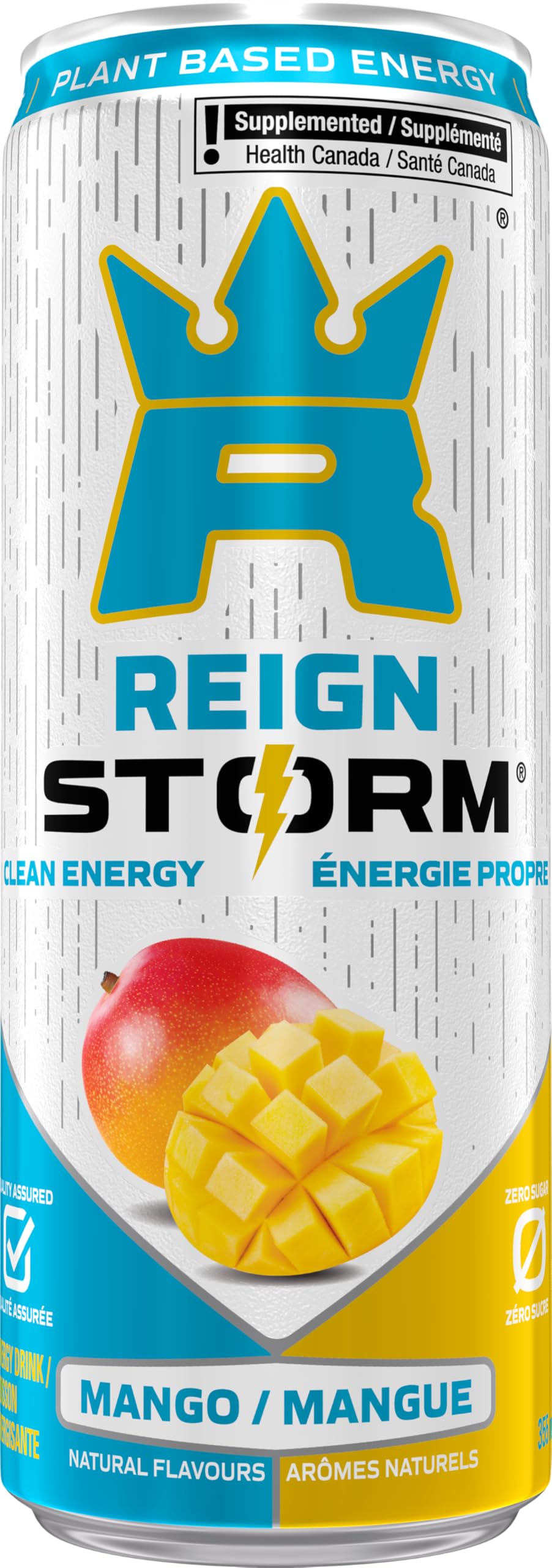 Reign Storm, Mango, 355mL (12 Pack) โ Clean Energy Drink, Zero Sugar, Plant-Based, Vegan ๐ All In One Marketplace Canada