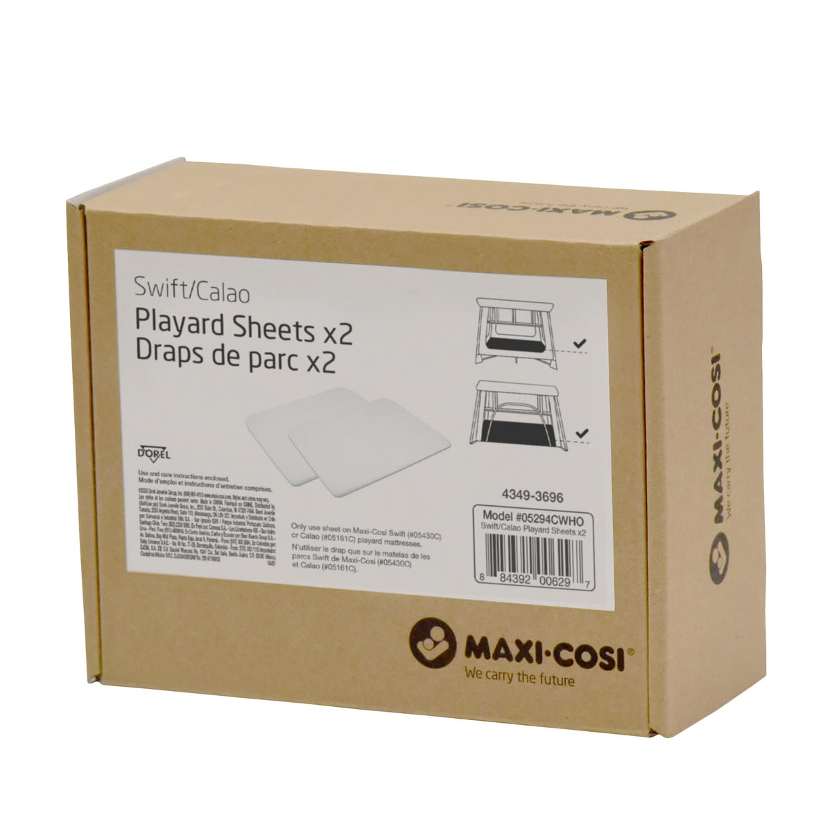 Maxi-Cosi Swift/Calao Playard Mode Fitted Sheets โ 2-Pack, 100% Cotton, Soft and Breathable, Durable, Perfect Fit for Playard Mattress, Machine Washable, Baby Bedding Essentials ๐ All In One Marketplace Canada
