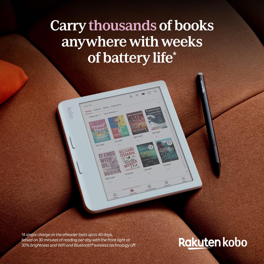 Kobo Libra Colour | eReader | 7โ Glare-Free Colour E Ink Kaleido 3 Display | Dark Mode Option | Audiobooks | Waterproof | Black ๐ All In One Marketplace Canada