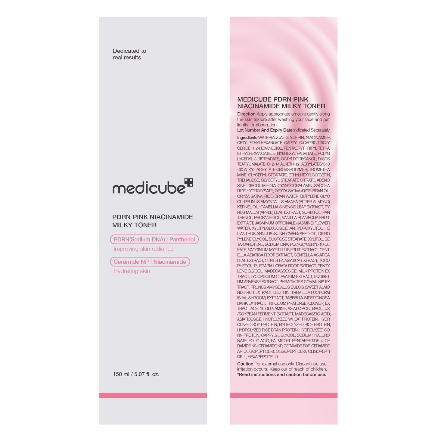 medicube PDRN Pink Niacinamide Milky Toner for Hydrating, Moisturizing, Soothing, Ceramide, Peptide, Glass Glow Skin, Korean Skincare | 150ml 5.07 fl. Oz. ๐ All In One Marketplace Canada