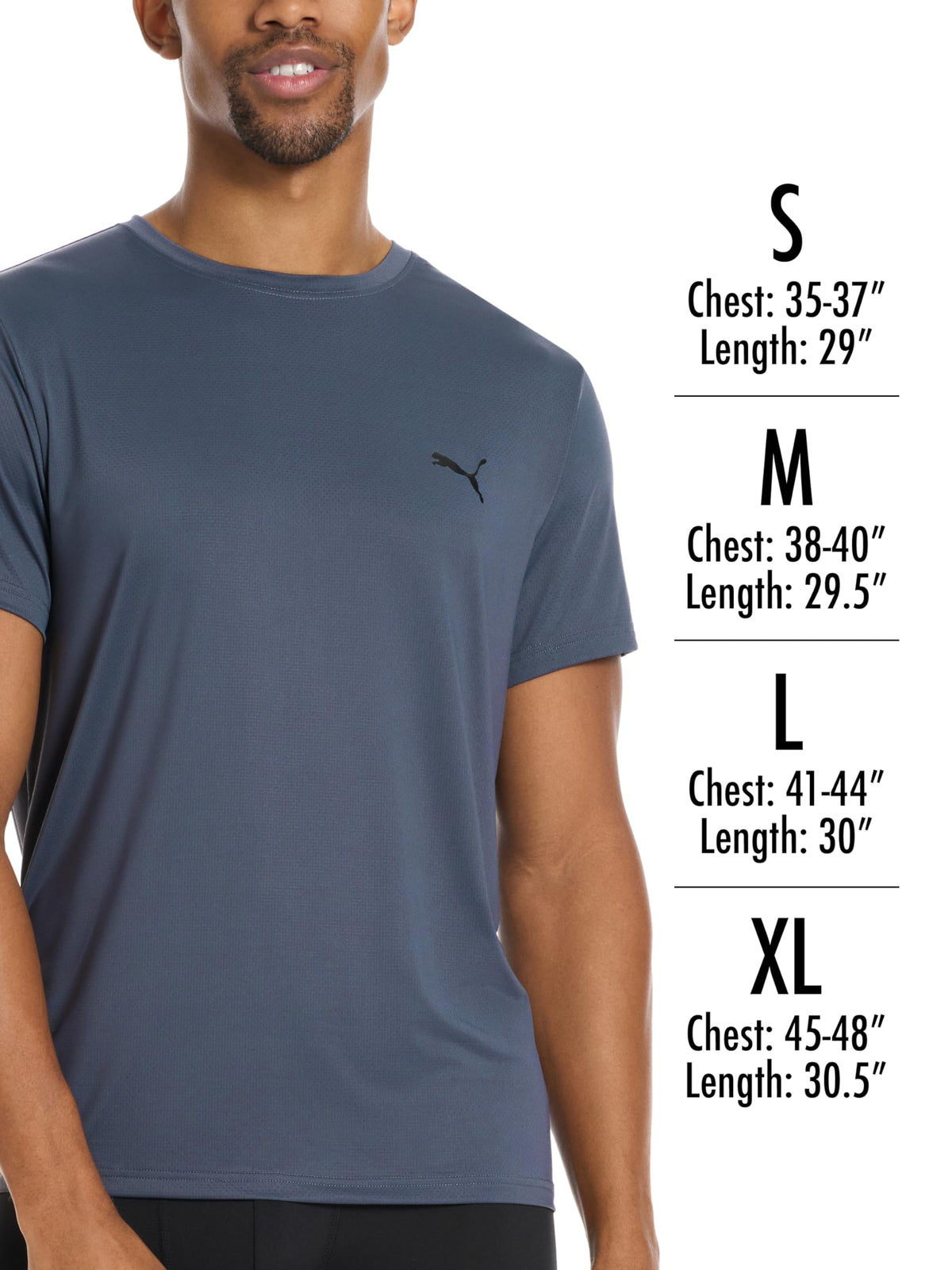 PUMA Men's 4 Pack Cotton Crewneck Short Sleeve T-Shirt, Black/Grey/White/Navy, Medium ๐ All In One Marketplace Canada