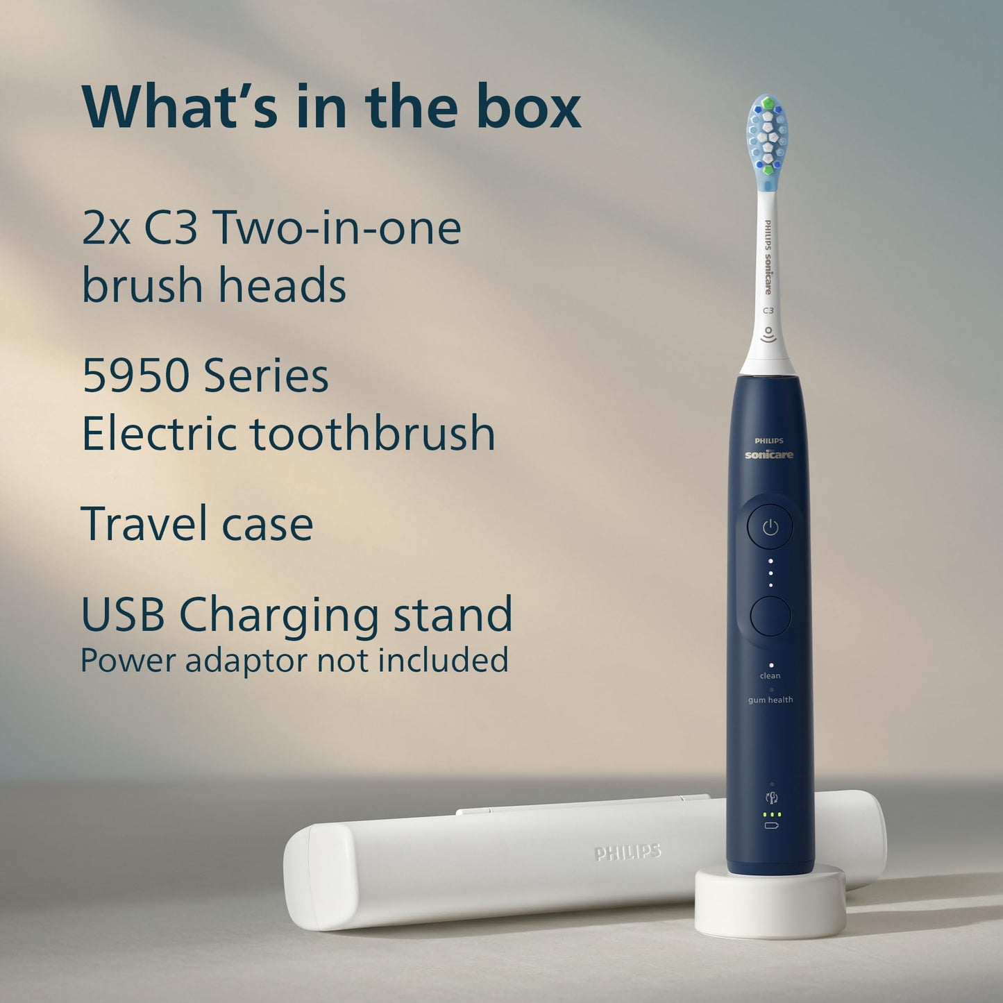 Philips Sonicare 5950 Rechargeable Electric Toothbrush, 2 Brush Heads, Blue š All In One Marketplace Canada