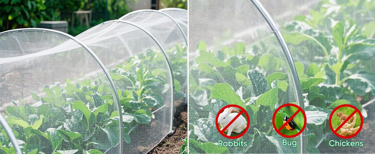 Ultra Fine Insect Mesh Garden Netting 3M x 15M, Extra Large Insect & Bird Barrier Netting, Crop Protection Plants Netting for Vegetables, Fruit Trees, Greenhouse, Customizable Plant Cover Protection đ All In One Marketplace Canada