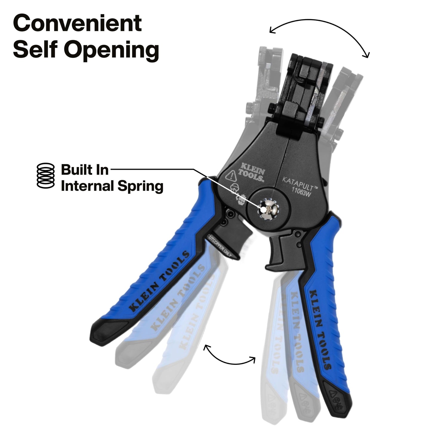 Klein Tools 11063W Wire Cutter/Stripper, Heavy Duty Automatic Tool for 8-20 AWG Solid and 10-22 AWG Stranded Electrical Wire ๐ All In One Marketplace Canada