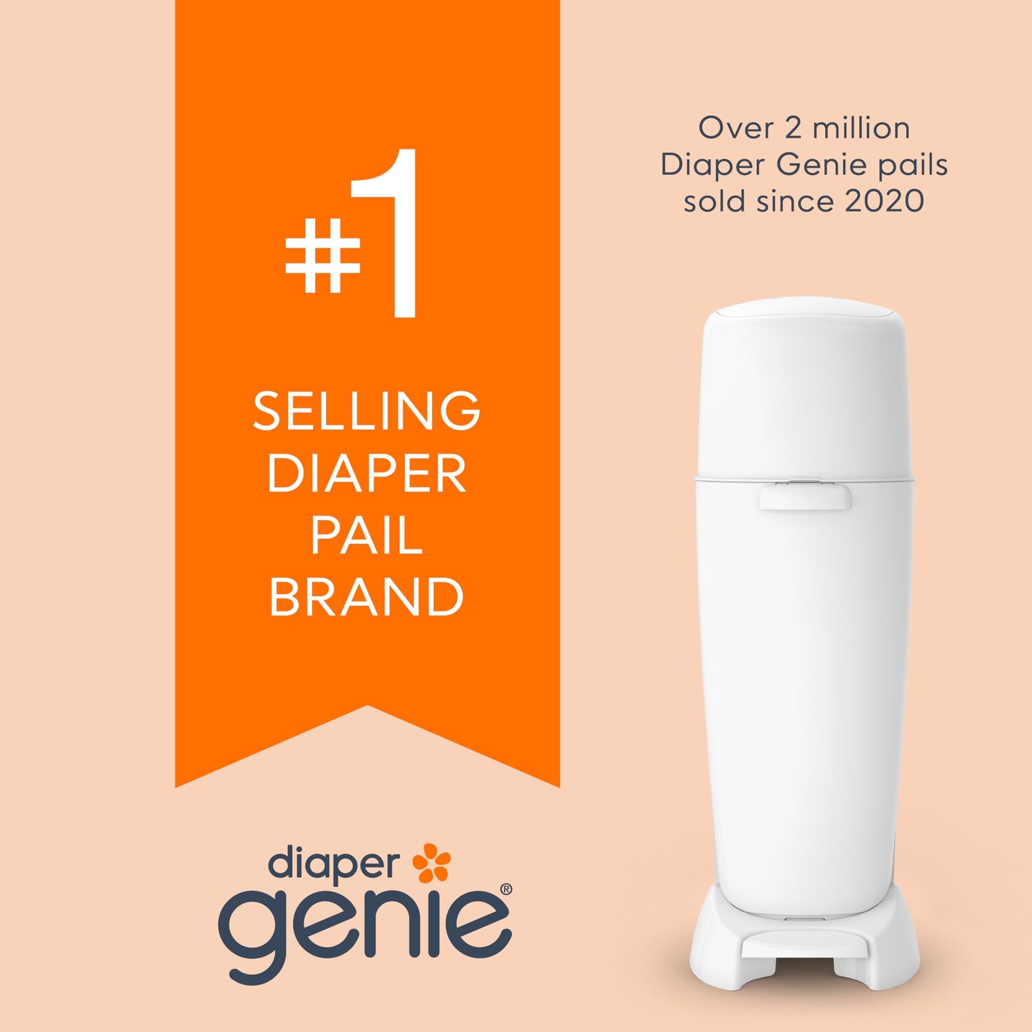 Diaper Genie Essentials Round Refill 8-Pack, Unscented, Fits Complete Pails ๐ All In One Marketplace Canada