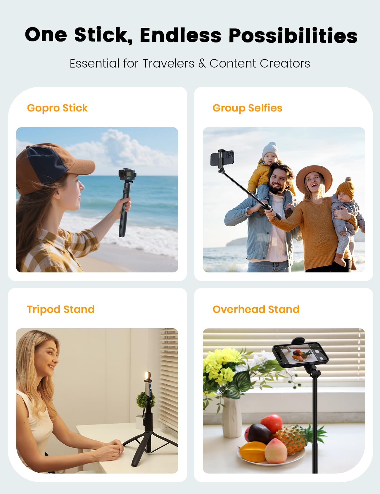 ANXRE 67.7" Photographic Tripod Stand with Light, NT99 Tripod Stand for Cell Phone & Camera & Gopro, Travel Stand Holder with Remote for Content Creator Video Recording 🍁 All In One Marketplace Canada