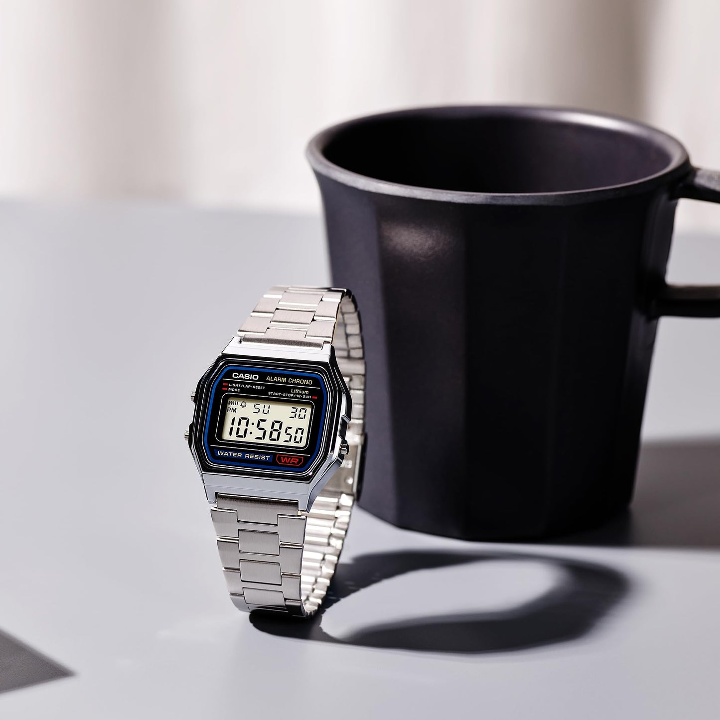 Casio Men's A158W-1 Classic Digital Stainless Steel Bracelet Watch ๐ All In One Marketplace Canada