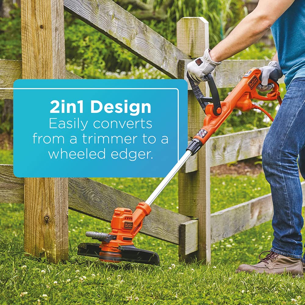 BLACK+DECKER String Trimmer & Edger with Auto Feed, Lightweight Corded Electric, 6.5-Amp, 14-Inch (BESTA510-CA) ๐ All In One Marketplace Canada