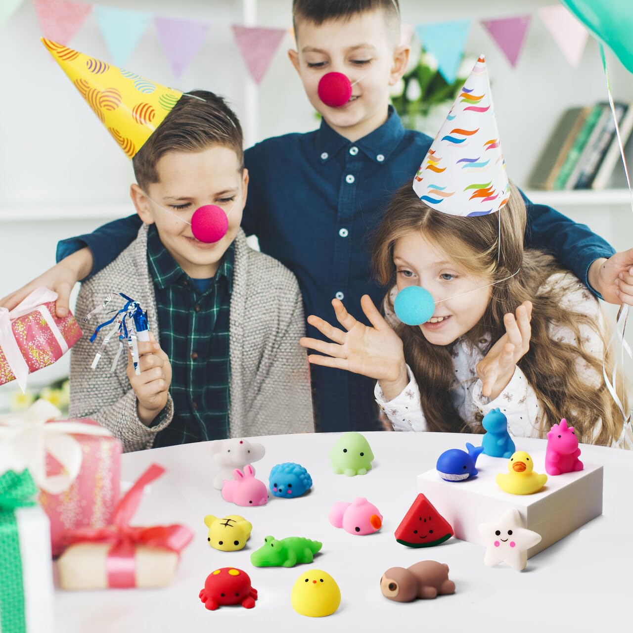 JOYIN Mochi Squishy Toys Set, Random 25 Pack Mini Mochi Party Favors for Kids, Easter Gifts for Kids Kawaii Squishy Toy Stress Relief Toys, Goodie Bags Fillers with Storage Box, Classroom Prizes ๐ All In One Marketplace Canada