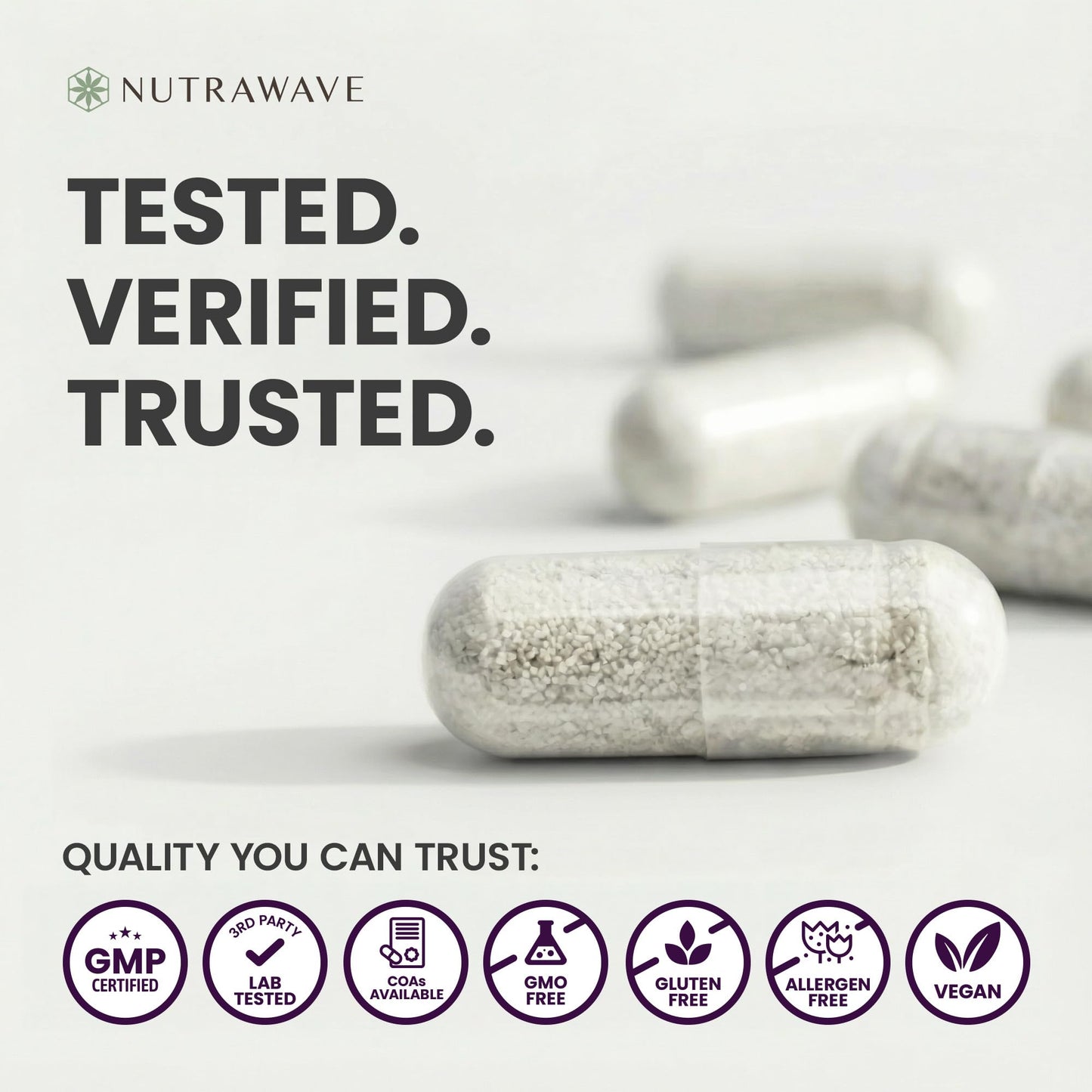 Nutrawave 50 BILLION Probiotics Women & Men, 15 Strains Active Culture. Relieves Bloating and Constipation, Improved Digestion and Gut Health Supplement, Non-GMO, Vegan, Gluten Free. 60 Vegan Capsules/ 60 Day Supply š All In One Marketplace Canada