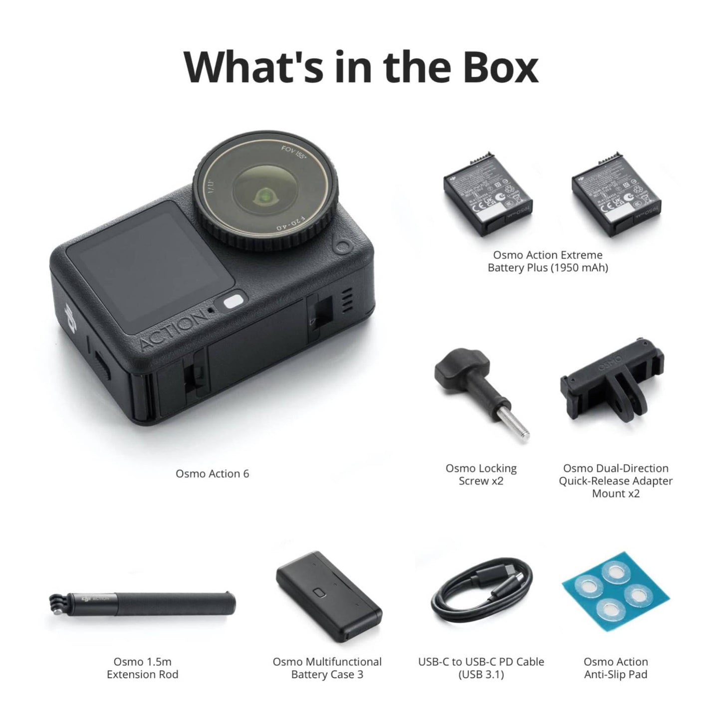 DJI Osmo Action 6 Enhanced Combo, 8K Action Camera, 2 Batteries ๐ All In One Marketplace Canada