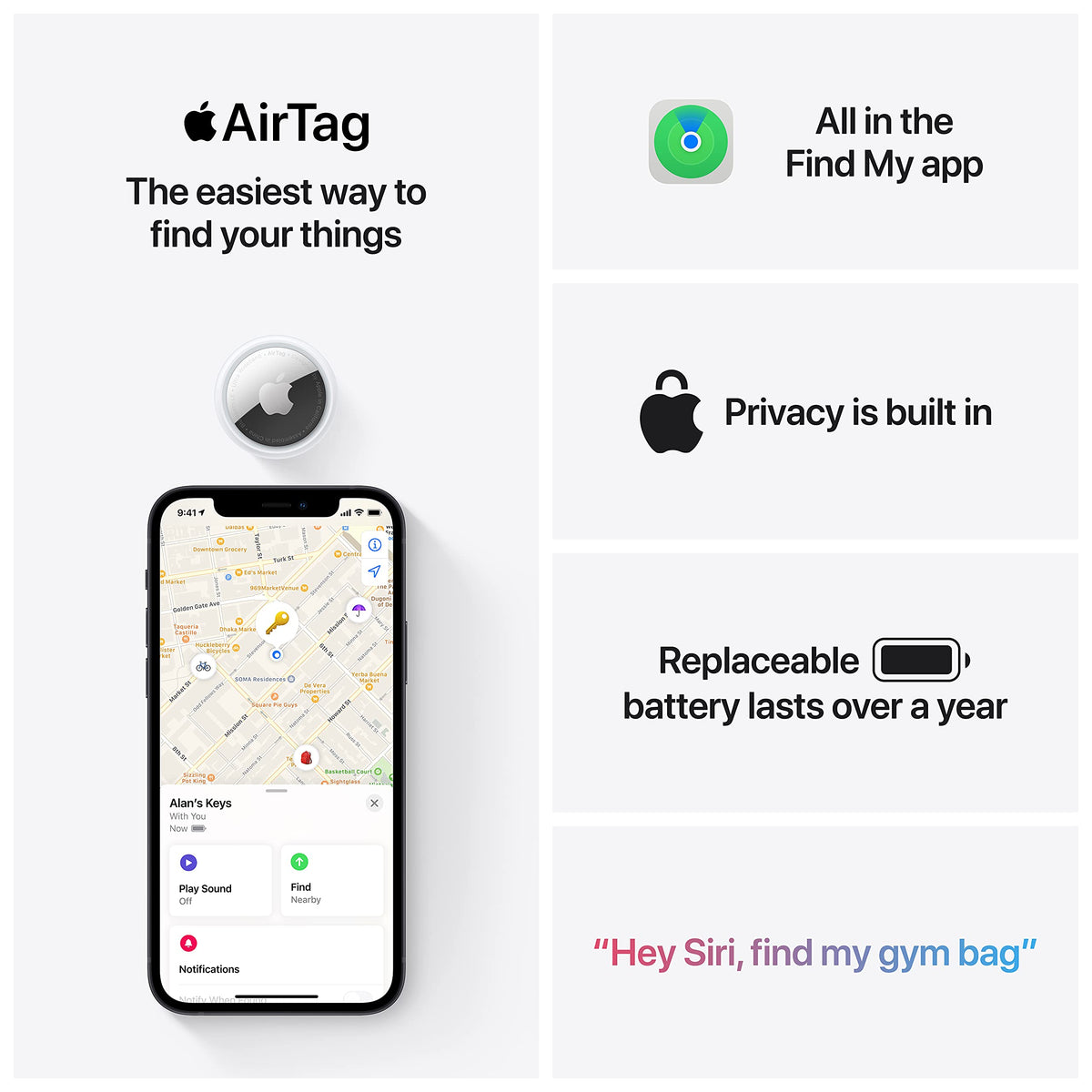 Apple AirTag 4 Pack (1st Generation) π All In One Marketplace Canada